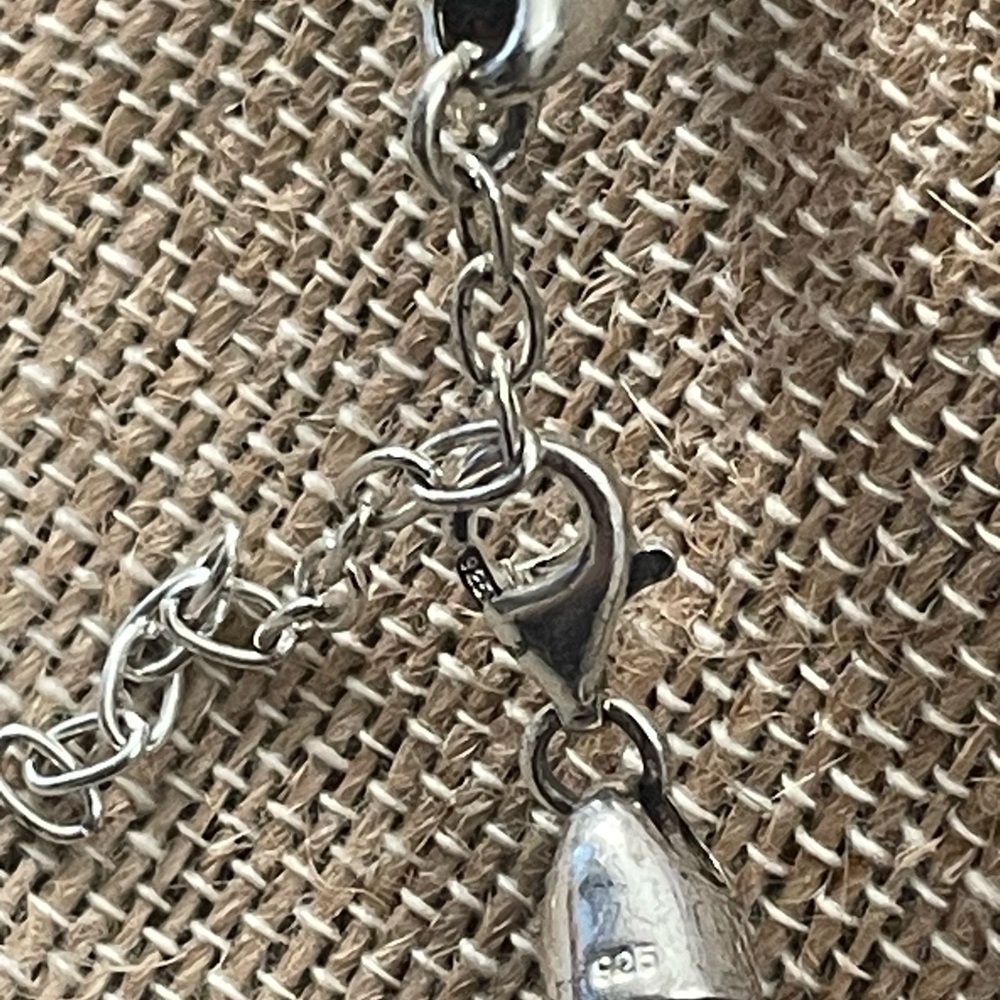 Turquoise Pendant leather Silver 925 clasp Necklace - Picture 6 of 8